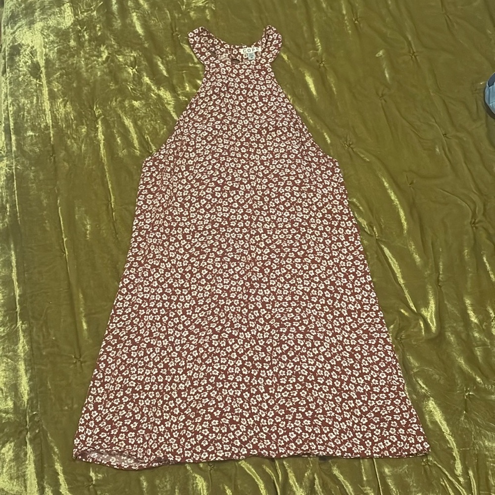 Floral halter dress